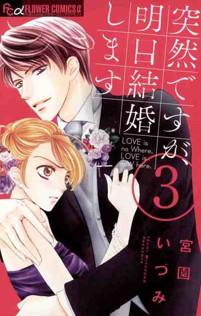 突然ですが、明日結婚します 3巻