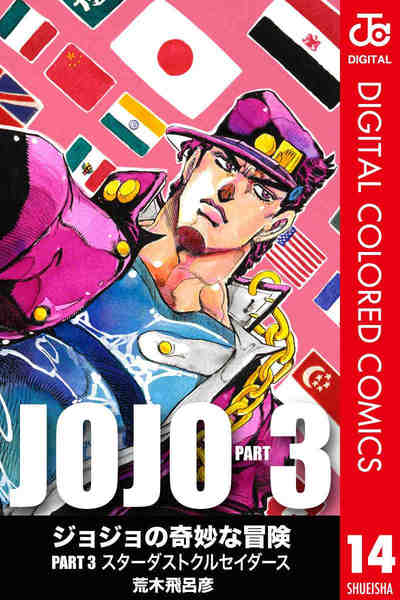 ジョジョの奇妙な冒険 第3部 スターダストクルセイダース カラー版  14巻
